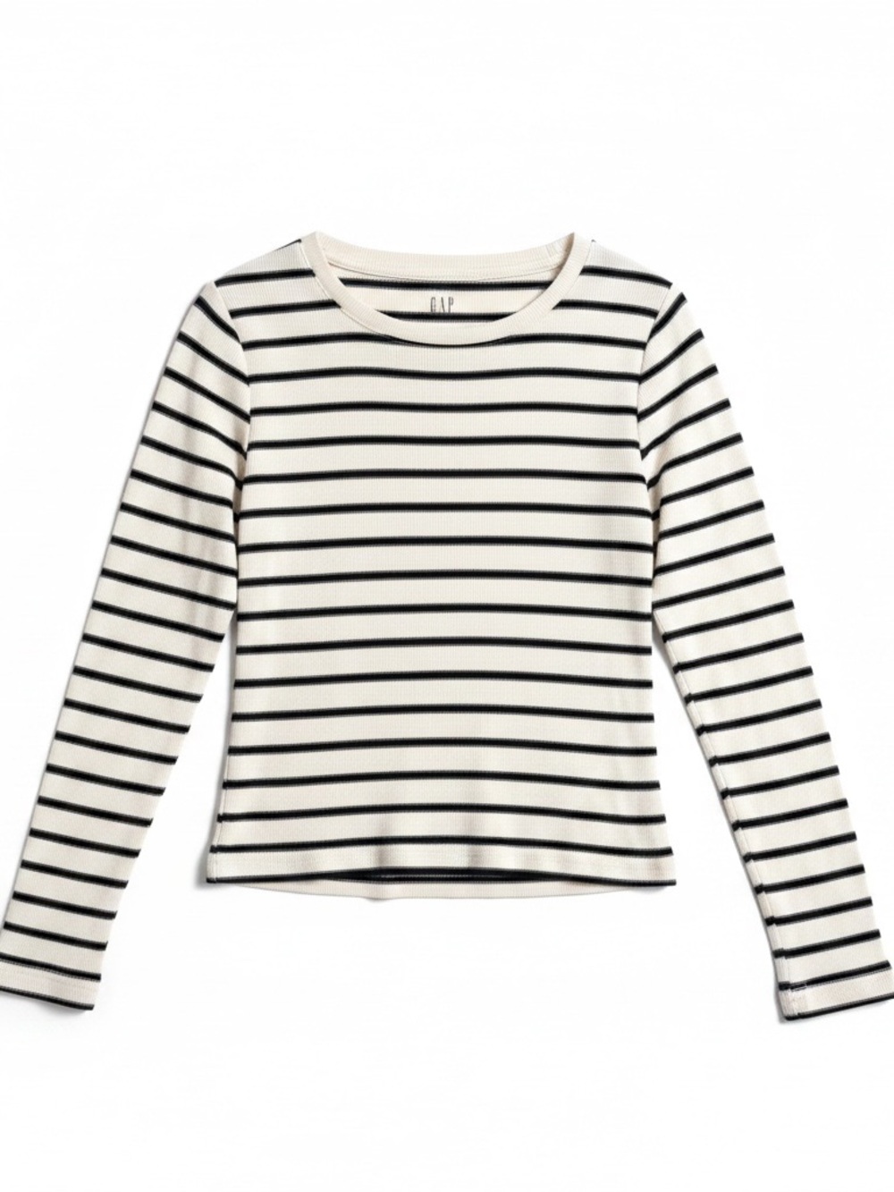 GAP B&W Striped Long Sleeve Top